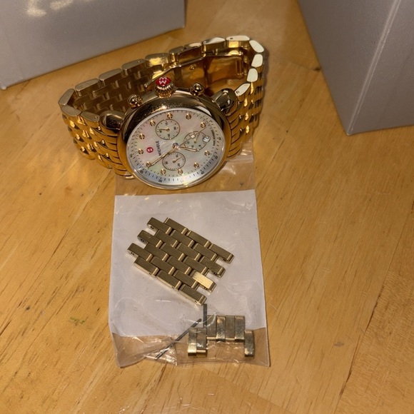 MICHELE CSX Diamond Embellished Bracelet Watch, 38mm - Picture 6 of 10